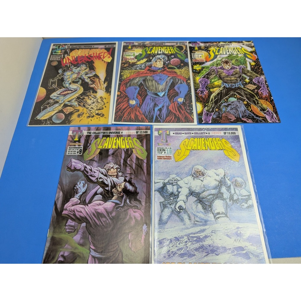 Triumphant Comics Scavengers Lot of 5 Limited Edition Issues 0 5 9 10